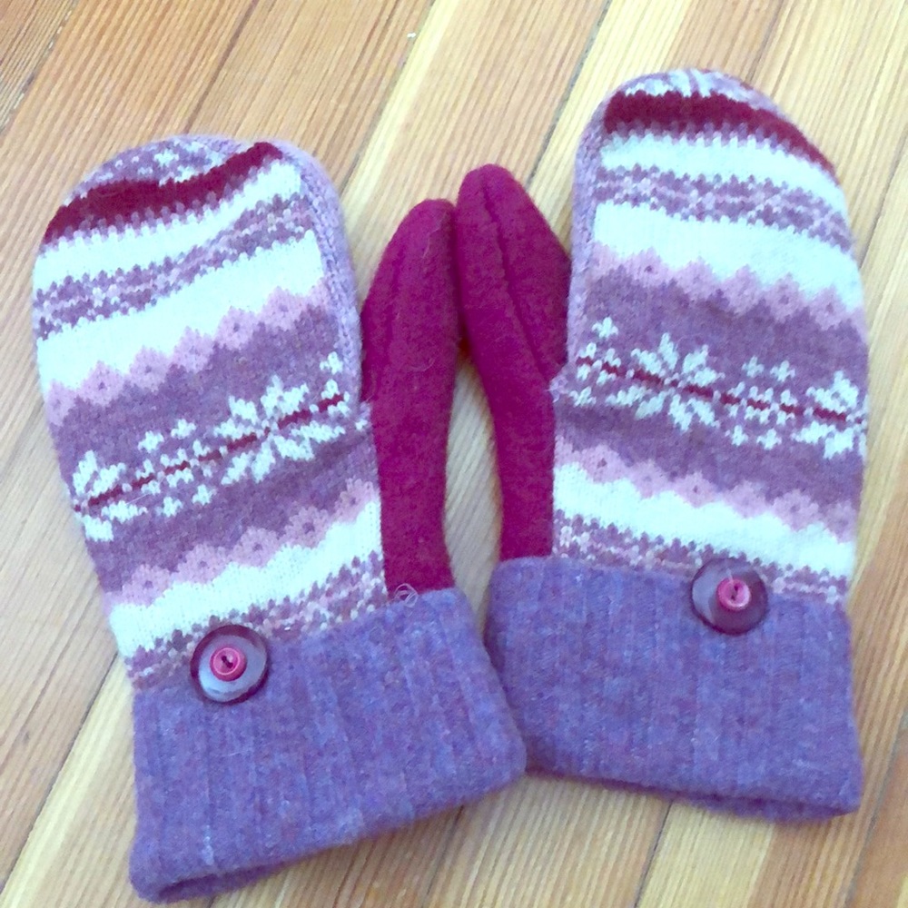 Wool mittens